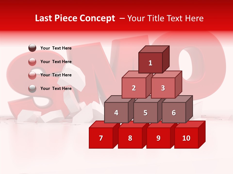 Traffic Text Seo PowerPoint Template