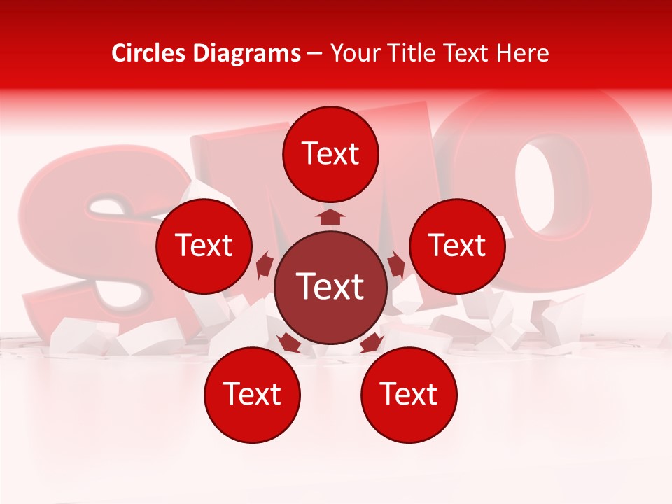 Traffic Text Seo PowerPoint Template