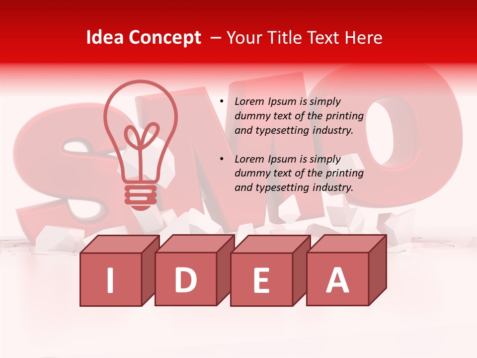 Traffic Text Seo PowerPoint Template