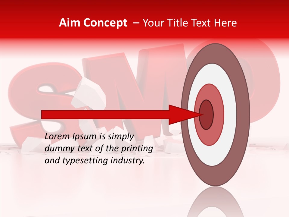 Traffic Text Seo PowerPoint Template