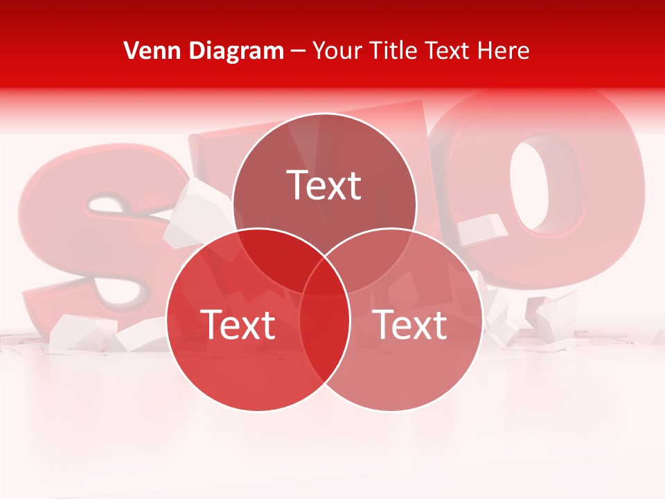 Traffic Text Seo PowerPoint Template