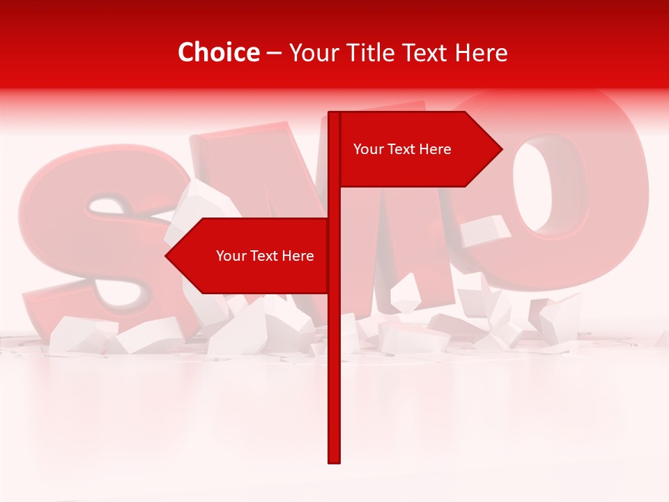 Traffic Text Seo PowerPoint Template