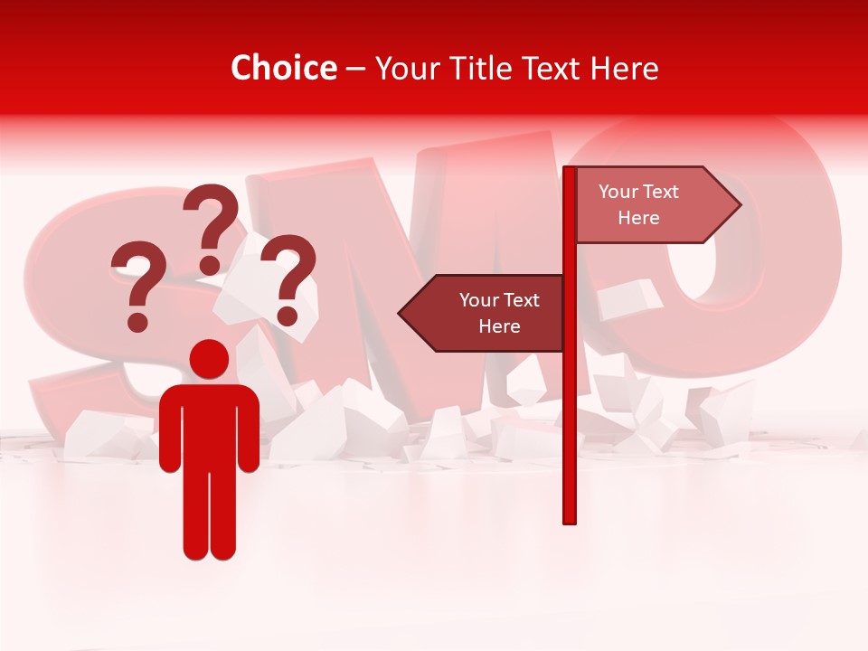 Traffic Text Seo PowerPoint Template