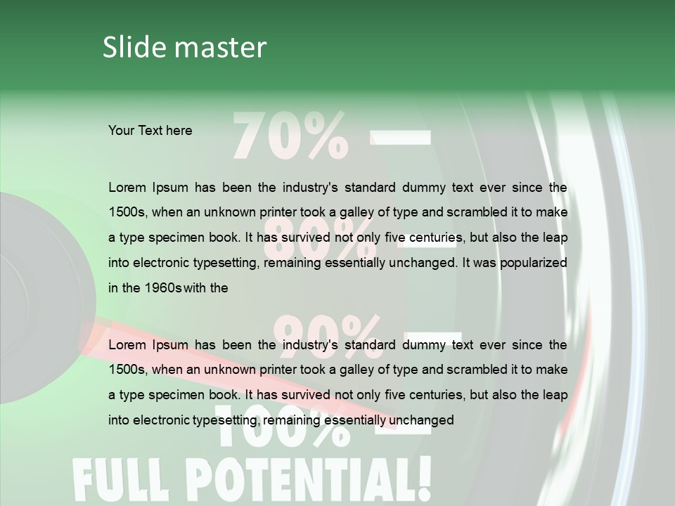 Max Illustrated Result PowerPoint Template