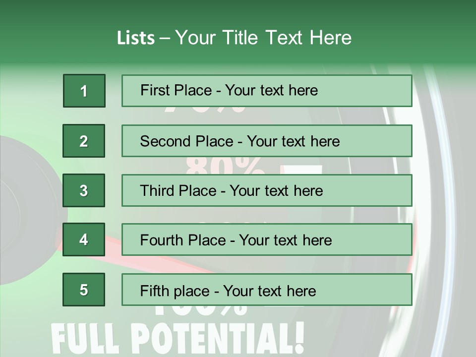 Max Illustrated Result PowerPoint Template