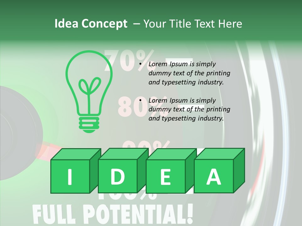 Max Illustrated Result PowerPoint Template