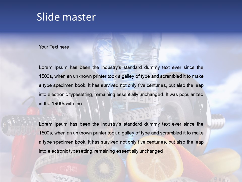 Toning Eating Concept PowerPoint Template