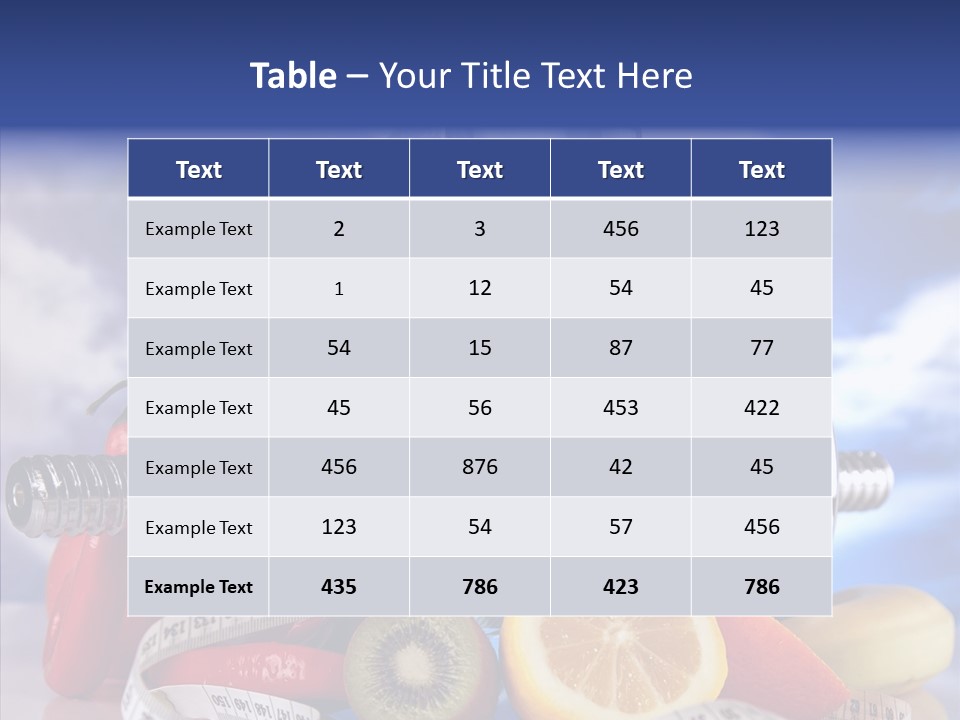 Toning Eating Concept PowerPoint Template