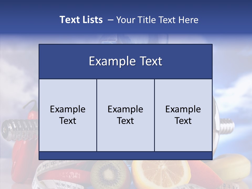 Toning Eating Concept PowerPoint Template