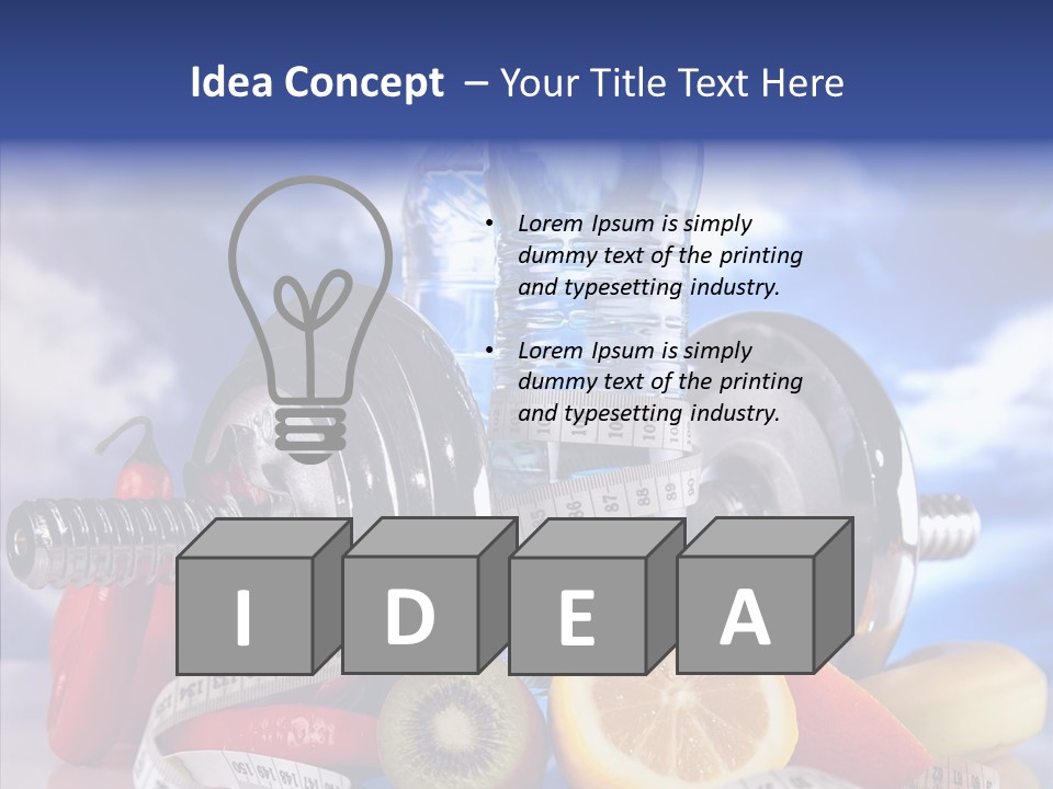 Toning Eating Concept PowerPoint Template