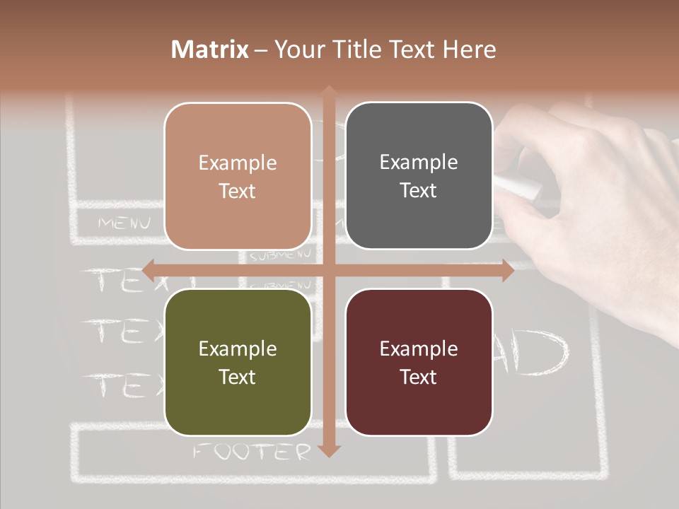 Blackboard Content Performance PowerPoint Template