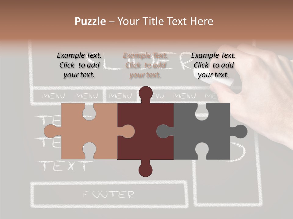 Blackboard Content Performance PowerPoint Template