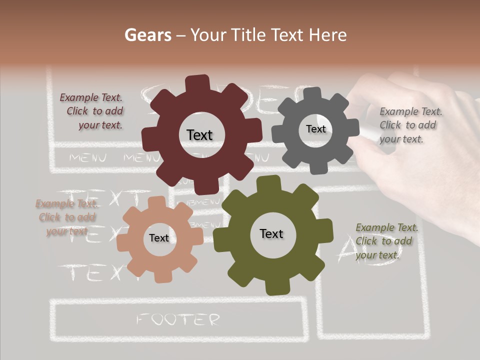 Blackboard Content Performance PowerPoint Template