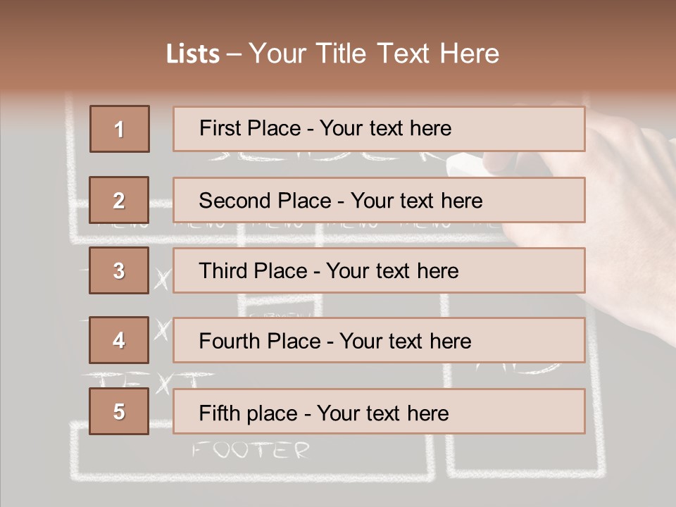 Blackboard Content Performance PowerPoint Template