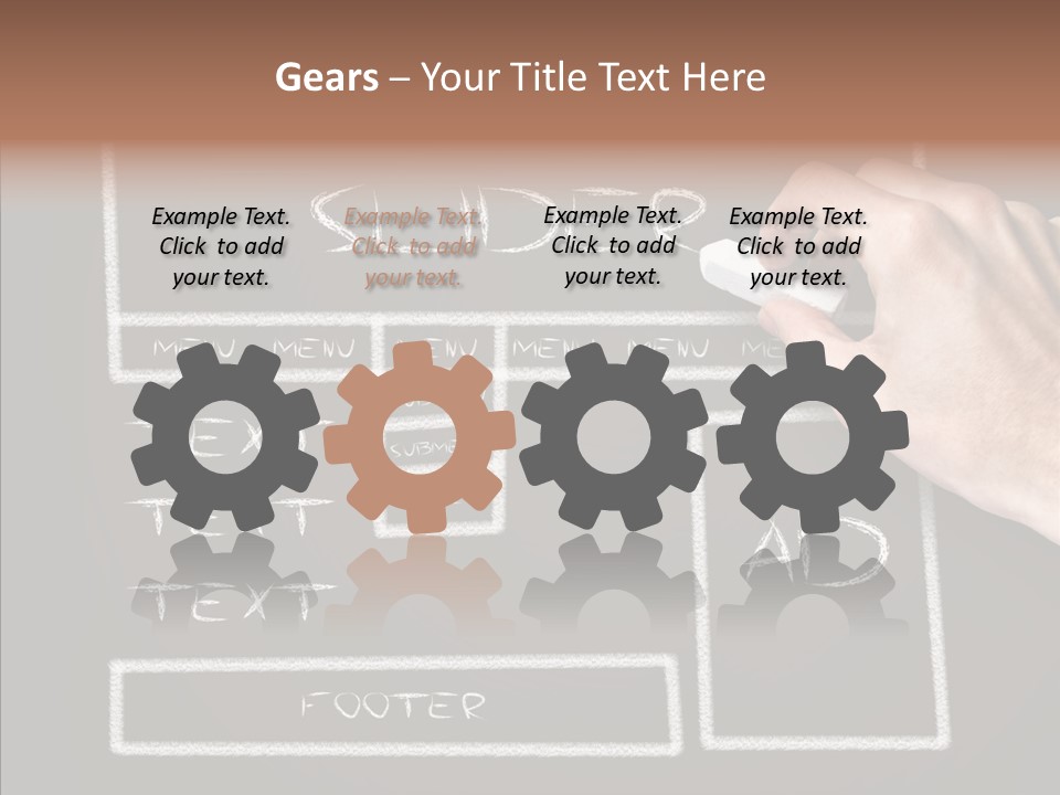 Blackboard Content Performance PowerPoint Template