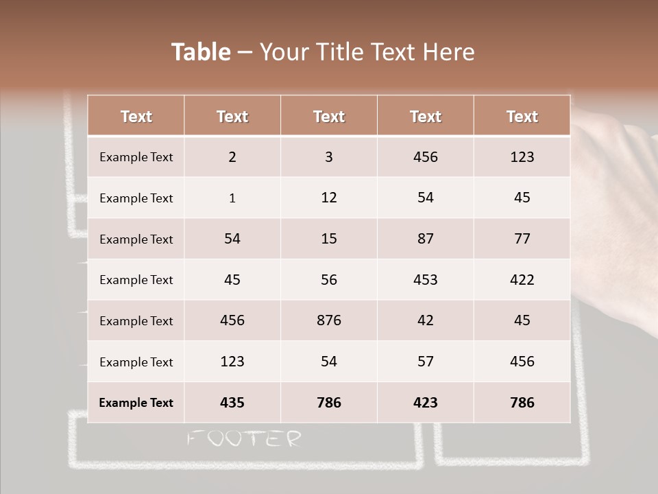 Blackboard Content Performance PowerPoint Template