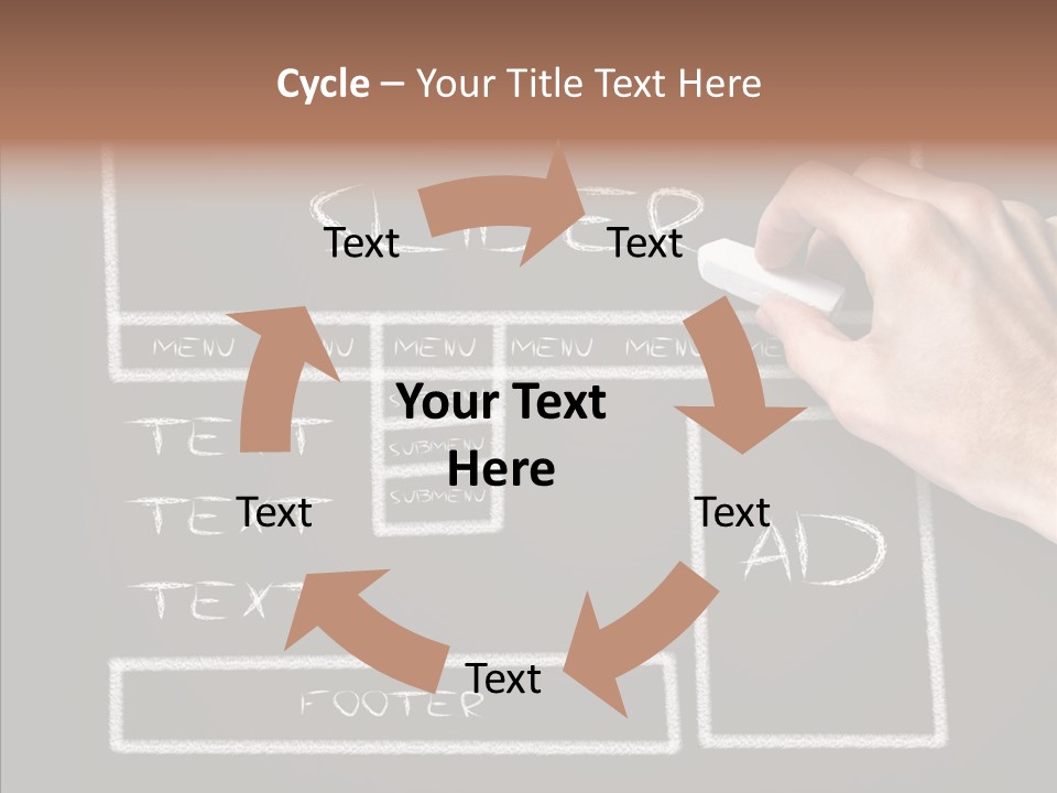 Blackboard Content Performance PowerPoint Template