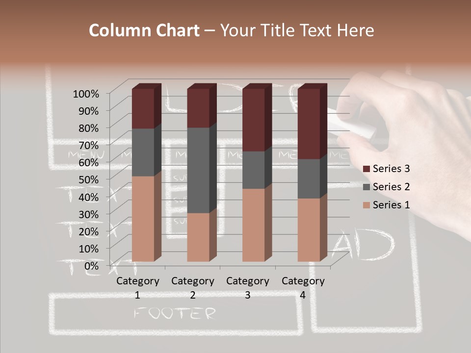 Blackboard Content Performance PowerPoint Template