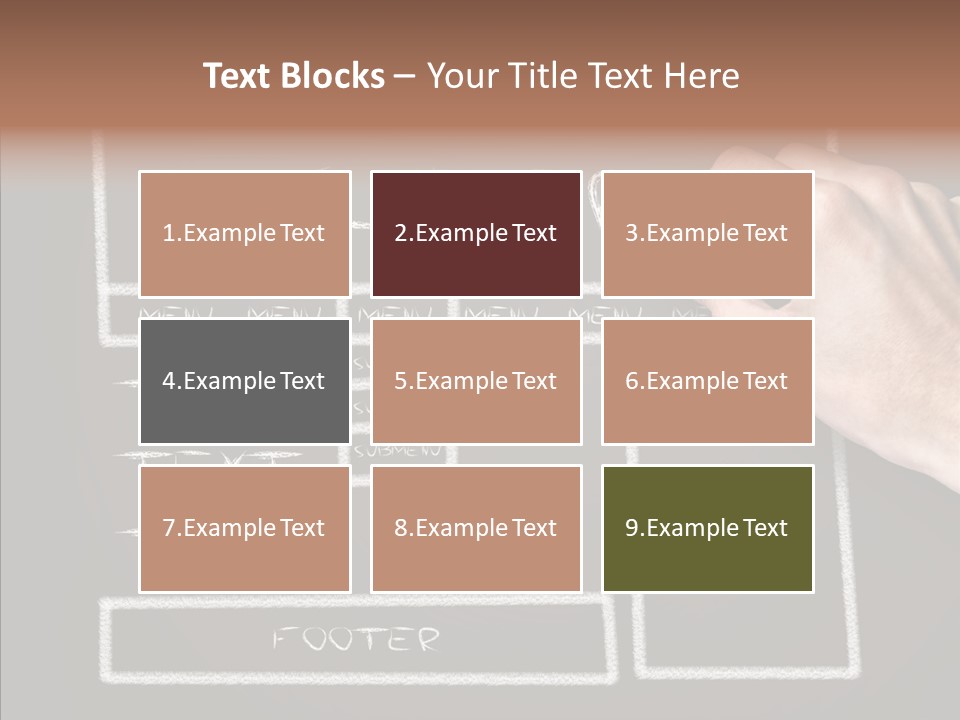 Blackboard Content Performance PowerPoint Template