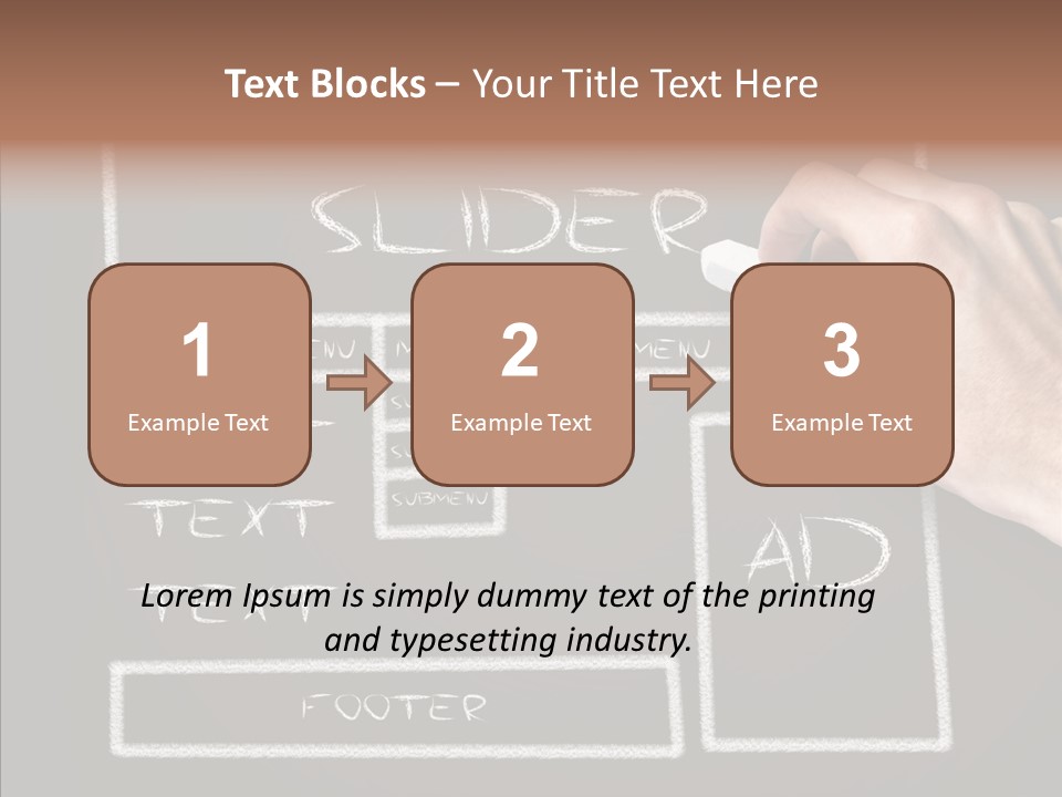 Blackboard Content Performance PowerPoint Template