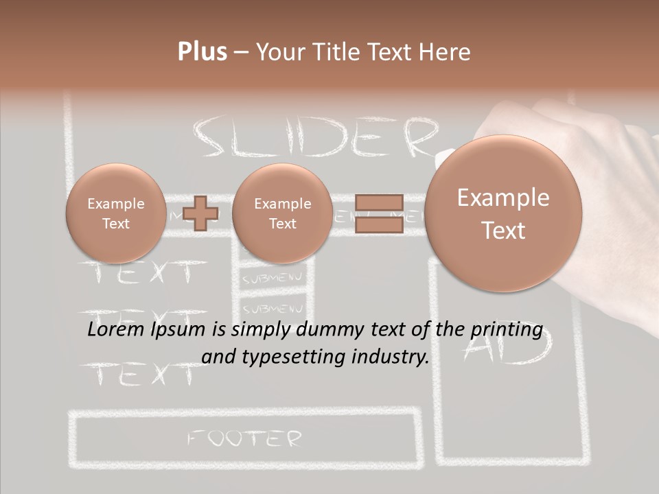 Blackboard Content Performance PowerPoint Template