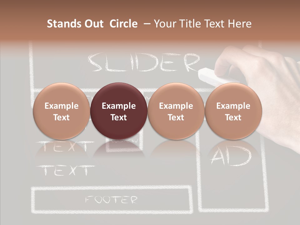 Blackboard Content Performance PowerPoint Template