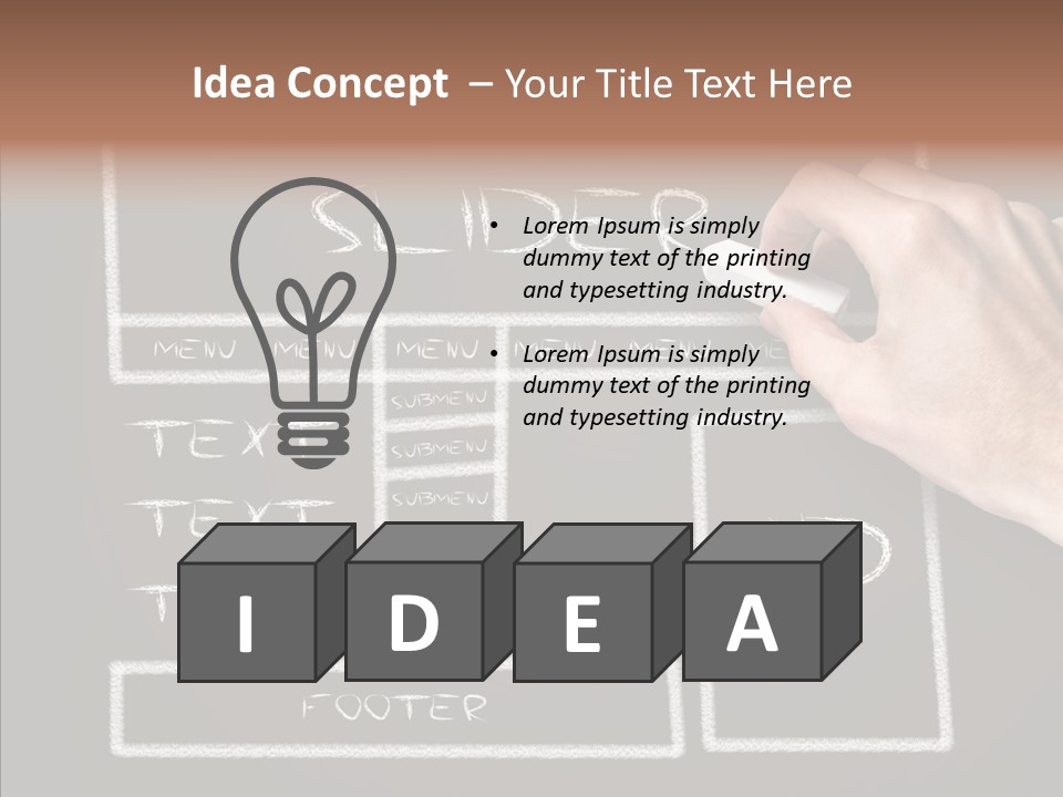 Blackboard Content Performance PowerPoint Template