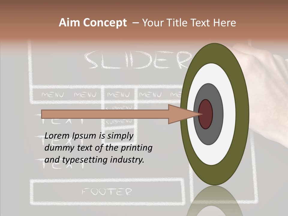 Blackboard Content Performance PowerPoint Template