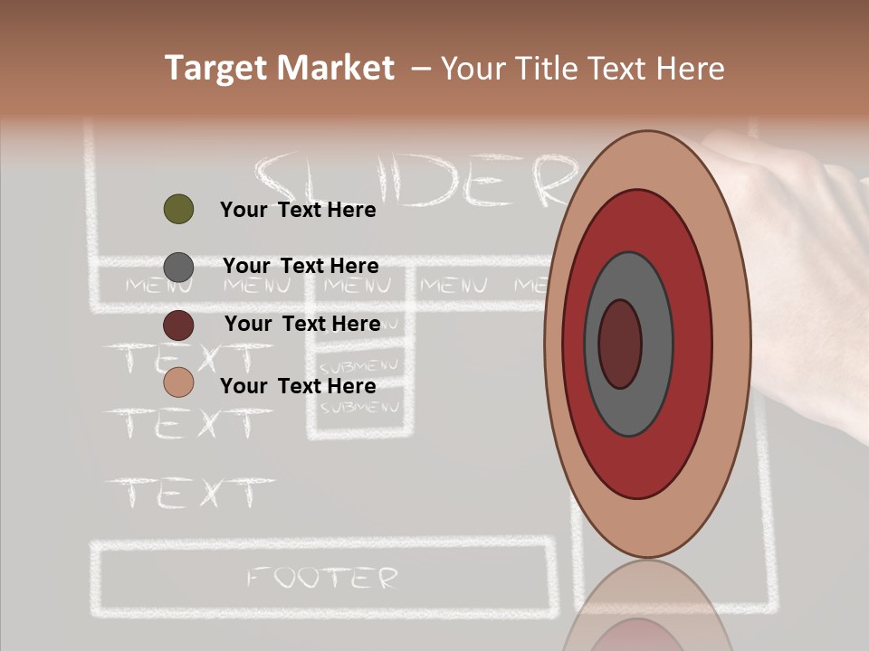 Blackboard Content Performance PowerPoint Template