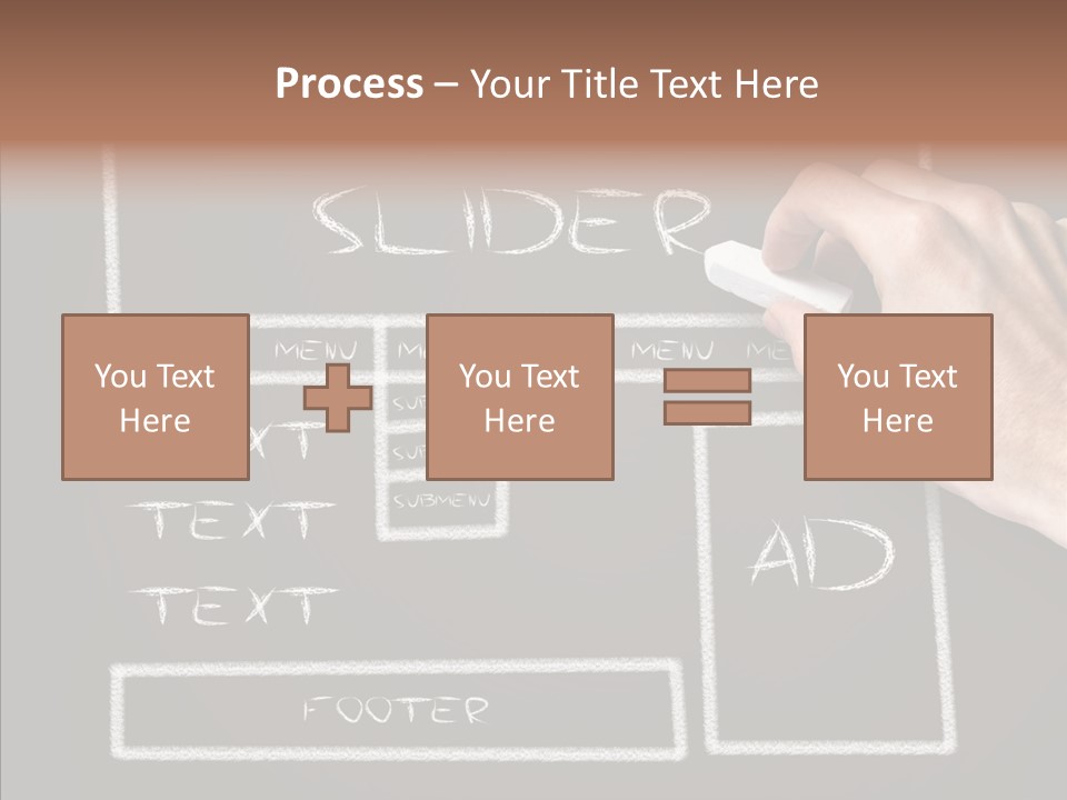 Blackboard Content Performance PowerPoint Template