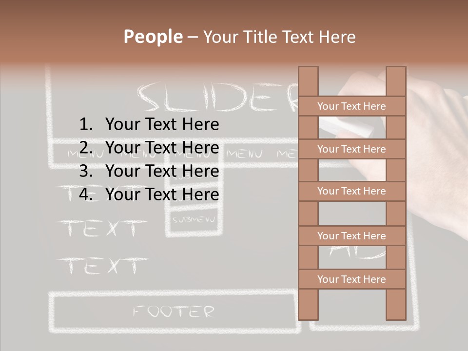 Blackboard Content Performance PowerPoint Template