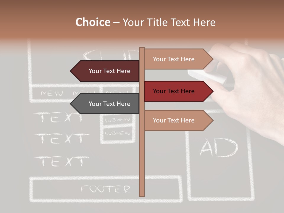 Blackboard Content Performance PowerPoint Template