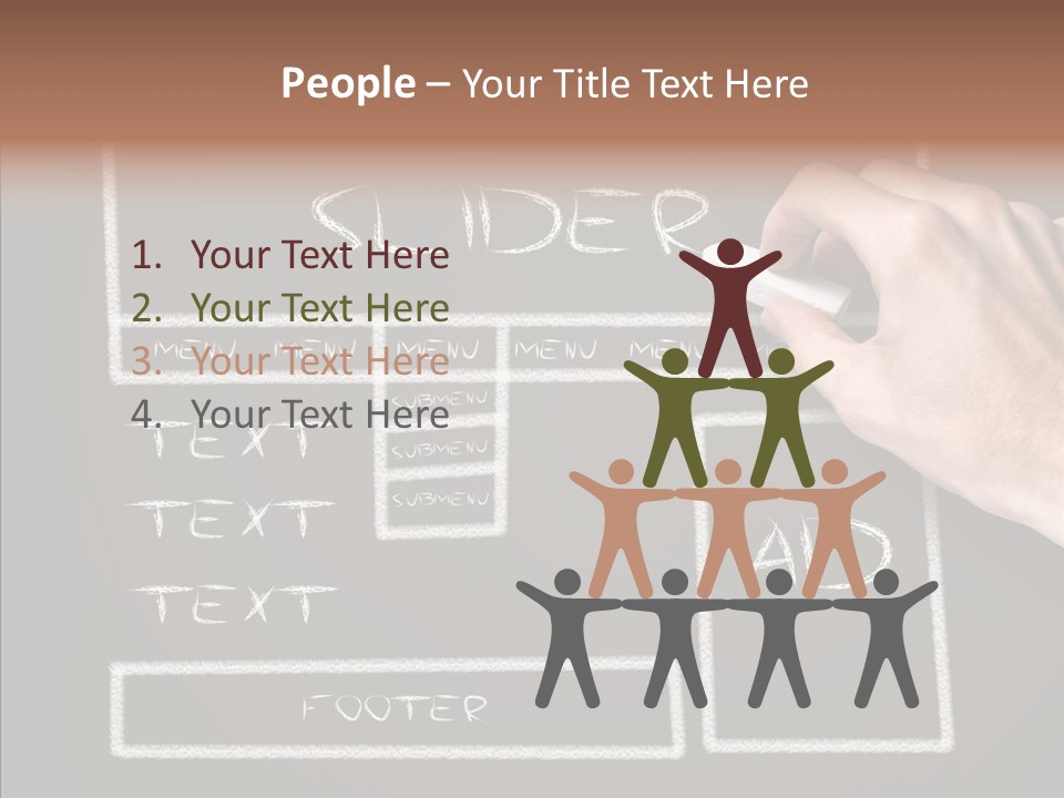 Blackboard Content Performance PowerPoint Template