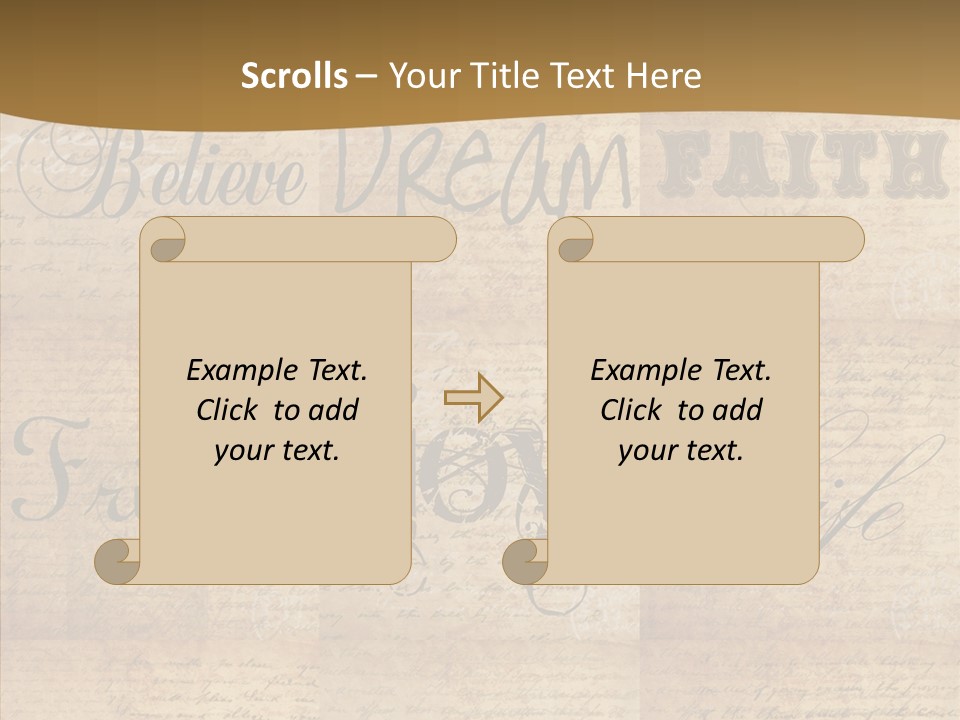 Vintage Scrap Book Scrapbook PowerPoint Template