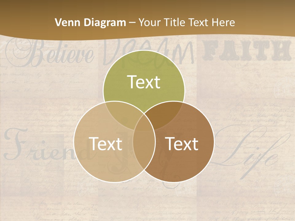 Vintage Scrap Book Scrapbook PowerPoint Template