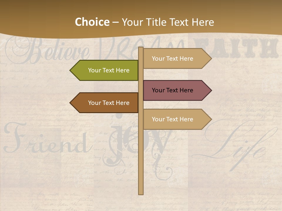 Vintage Scrap Book Scrapbook PowerPoint Template