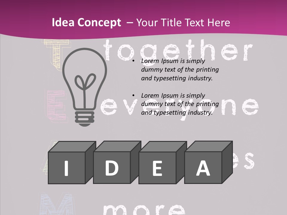 White Innovation Handwriting PowerPoint Template