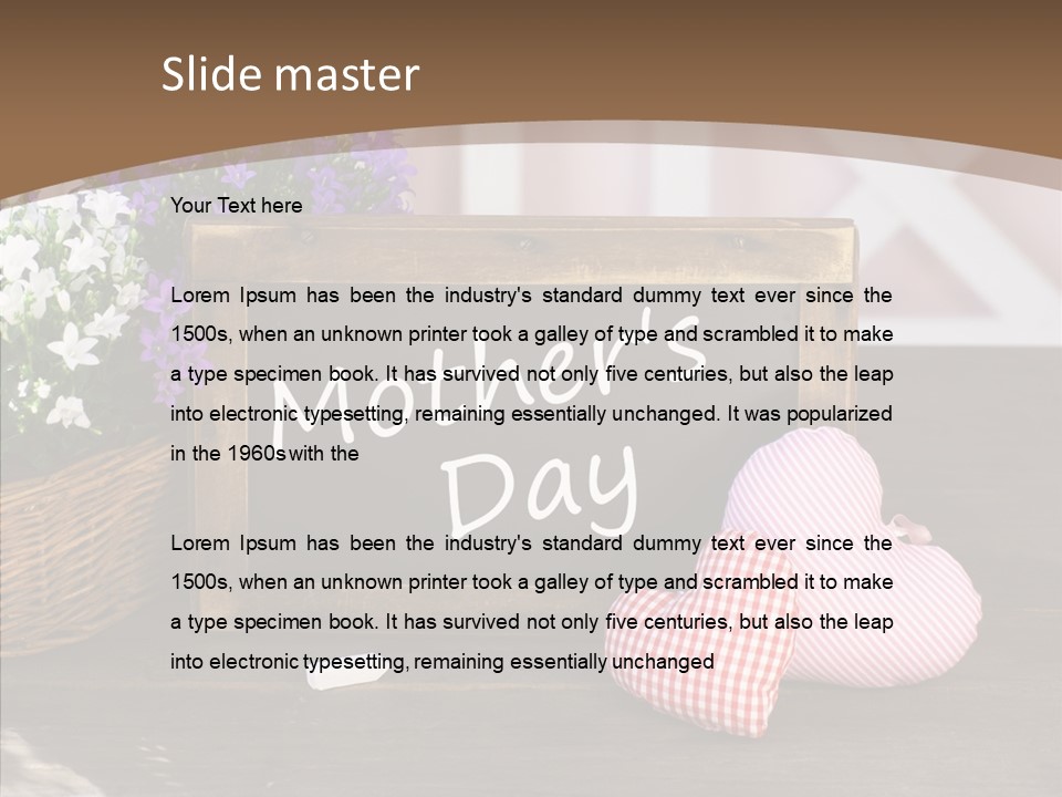 Love Symbol Parent PowerPoint Template