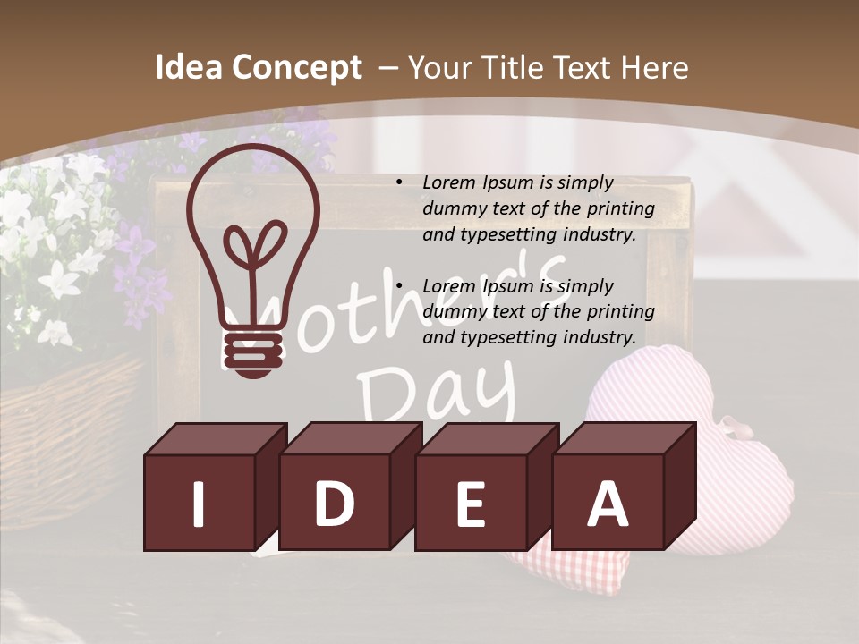 Love Symbol Parent PowerPoint Template