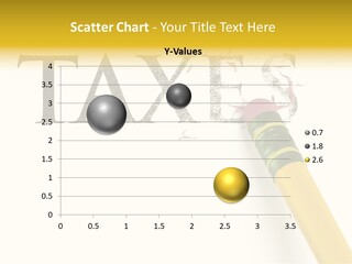 Rid White Pencil PowerPoint Template