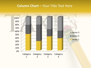 Rid White Pencil PowerPoint Template