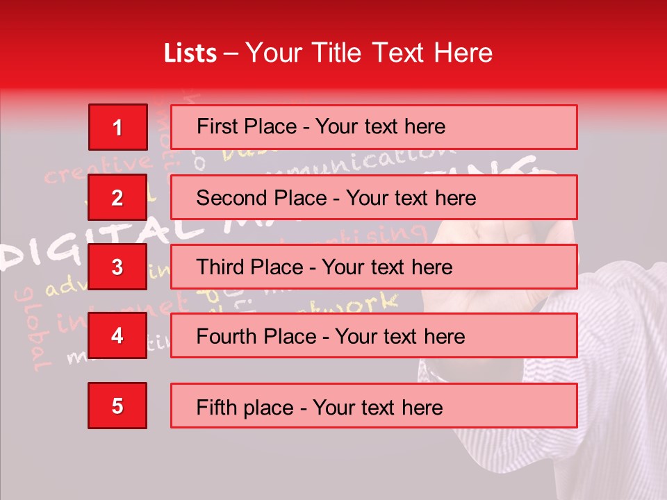 Graphic Management Marketing PowerPoint Template