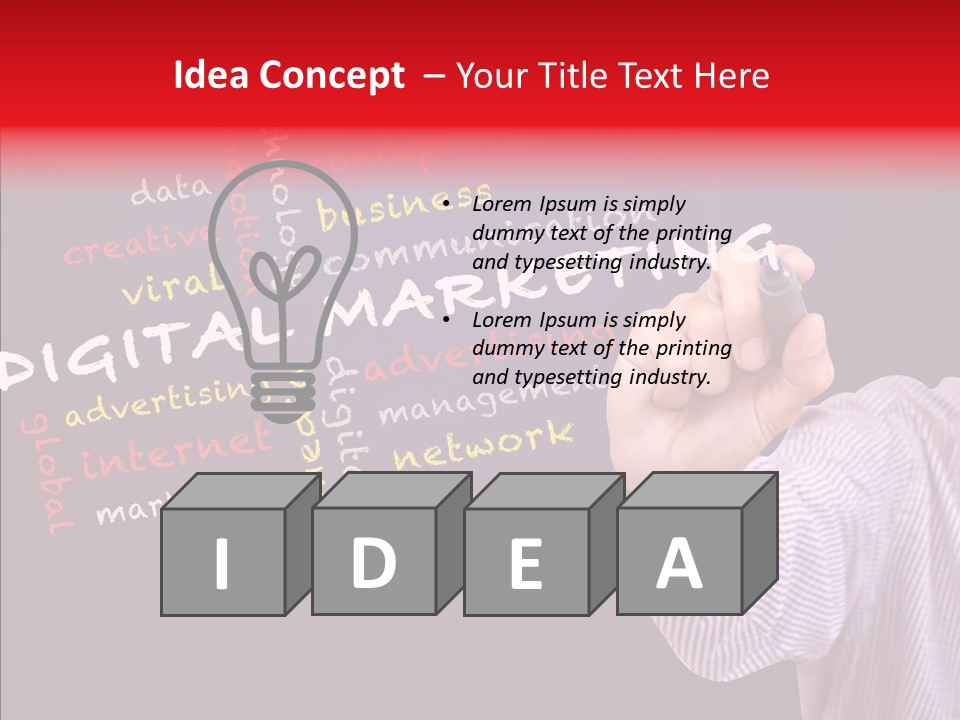 Graphic Management Marketing PowerPoint Template