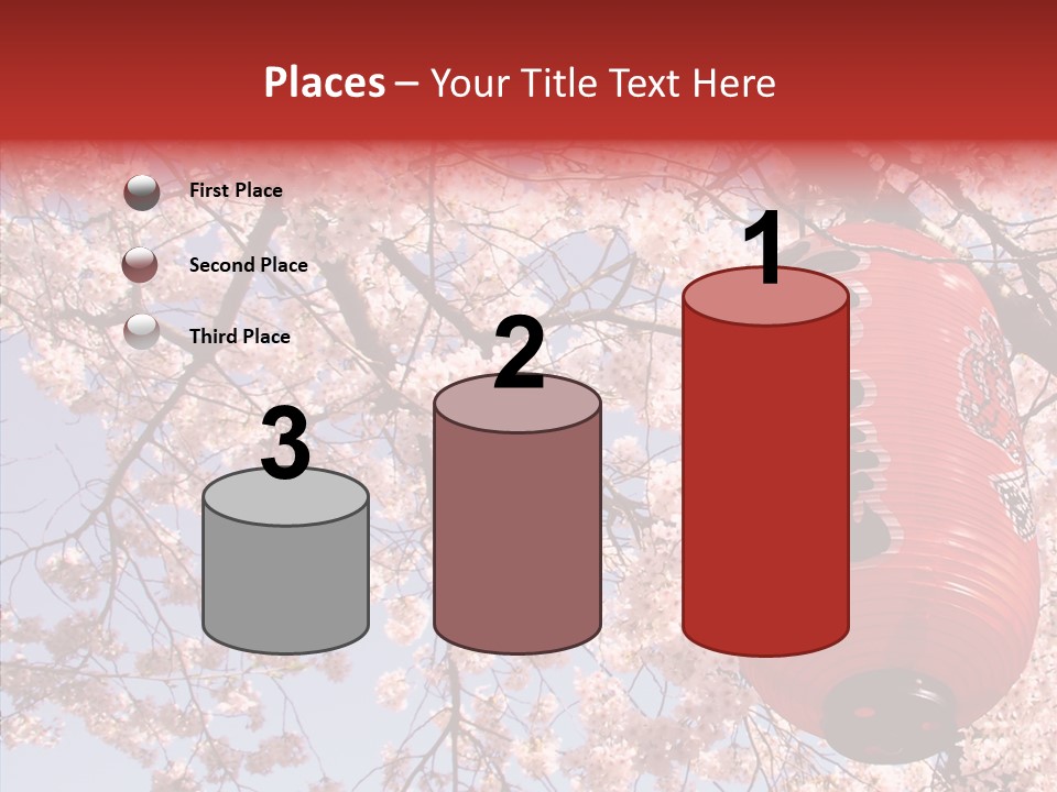 Red Daylight Kanji PowerPoint Template