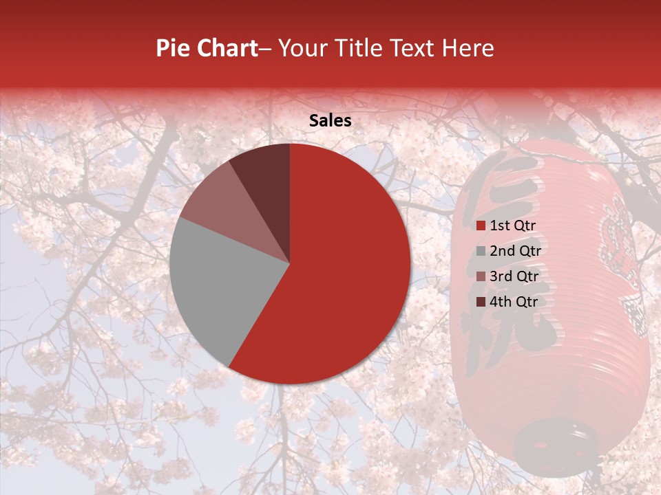 Red Daylight Kanji PowerPoint Template
