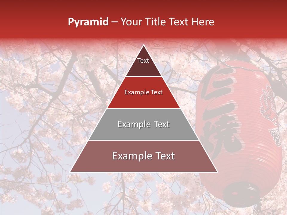 Red Daylight Kanji PowerPoint Template