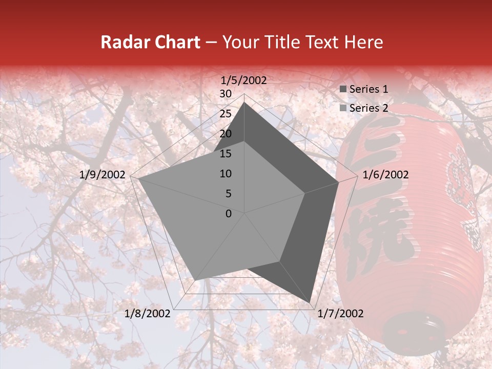 Red Daylight Kanji PowerPoint Template