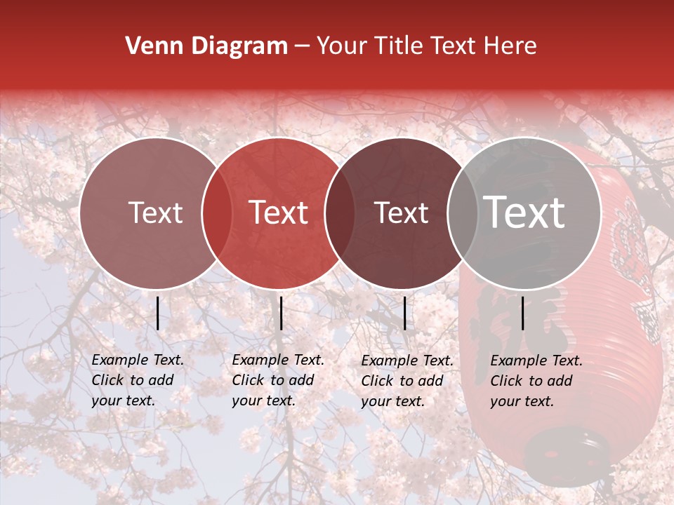 Red Daylight Kanji PowerPoint Template