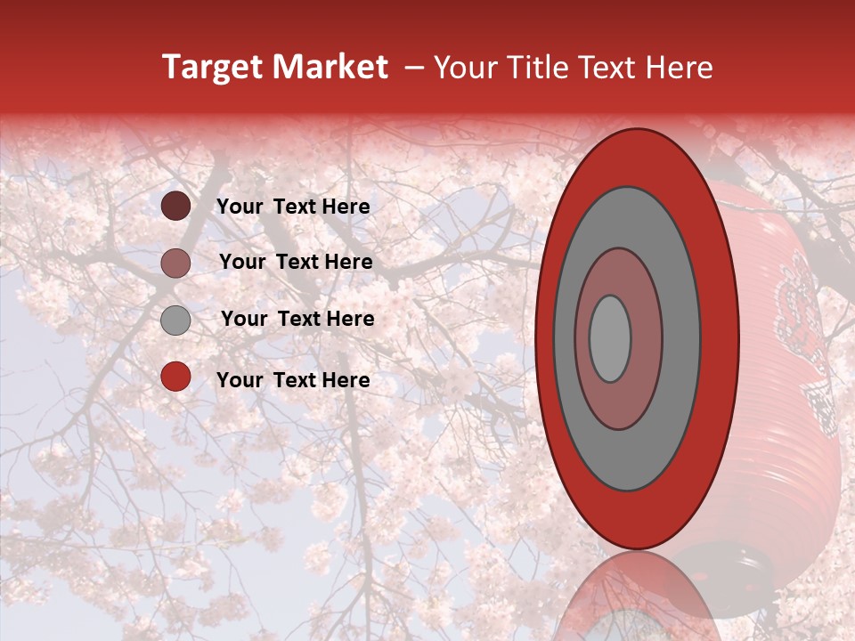 Red Daylight Kanji PowerPoint Template