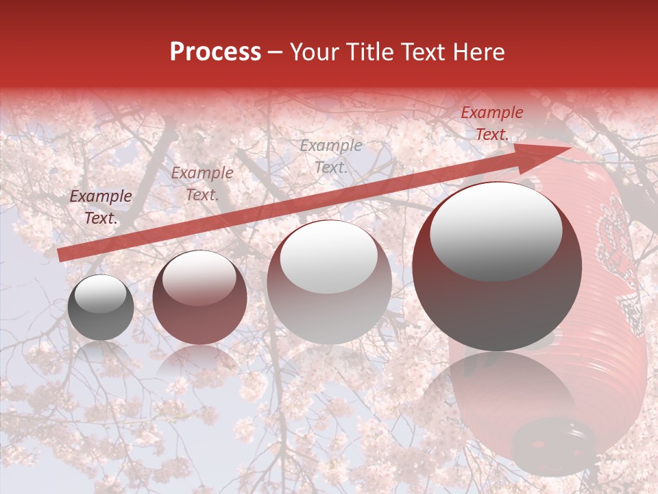 Red Daylight Kanji PowerPoint Template